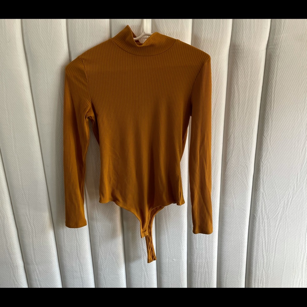 Mustard colored bodysuit